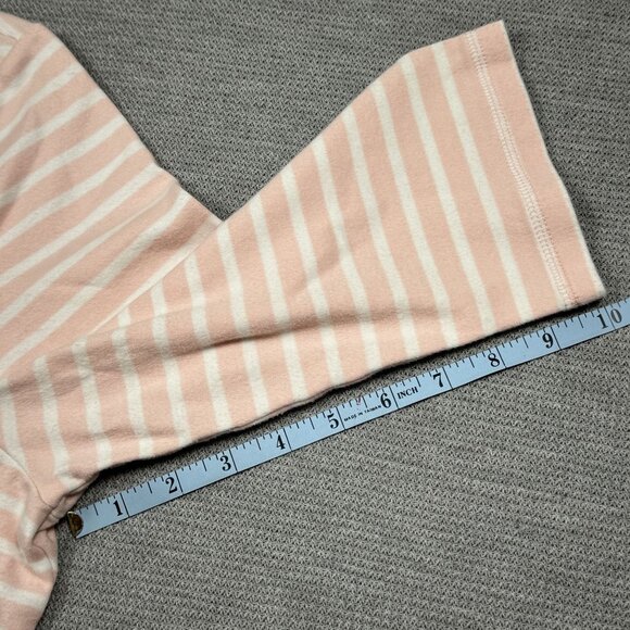 Studio Works Womens Top Pink White Striped 3/4 Sleeve Cotton Tee Size XL - Picture 12 of 14